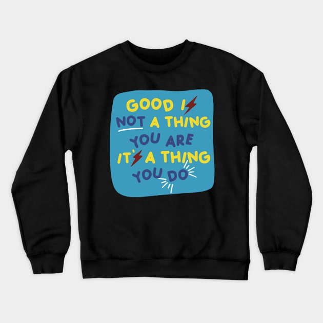 Kamala Khan Quote Crewneck Sweatshirt by jasmineclarino